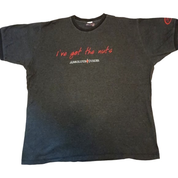 2006 World Series Of Poker "I've Got The Nuts" Absolute Poker T-Shirt Men's XL - Picture 1 of 6